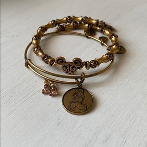 Alex and Ani Disney Set + pink studs✨